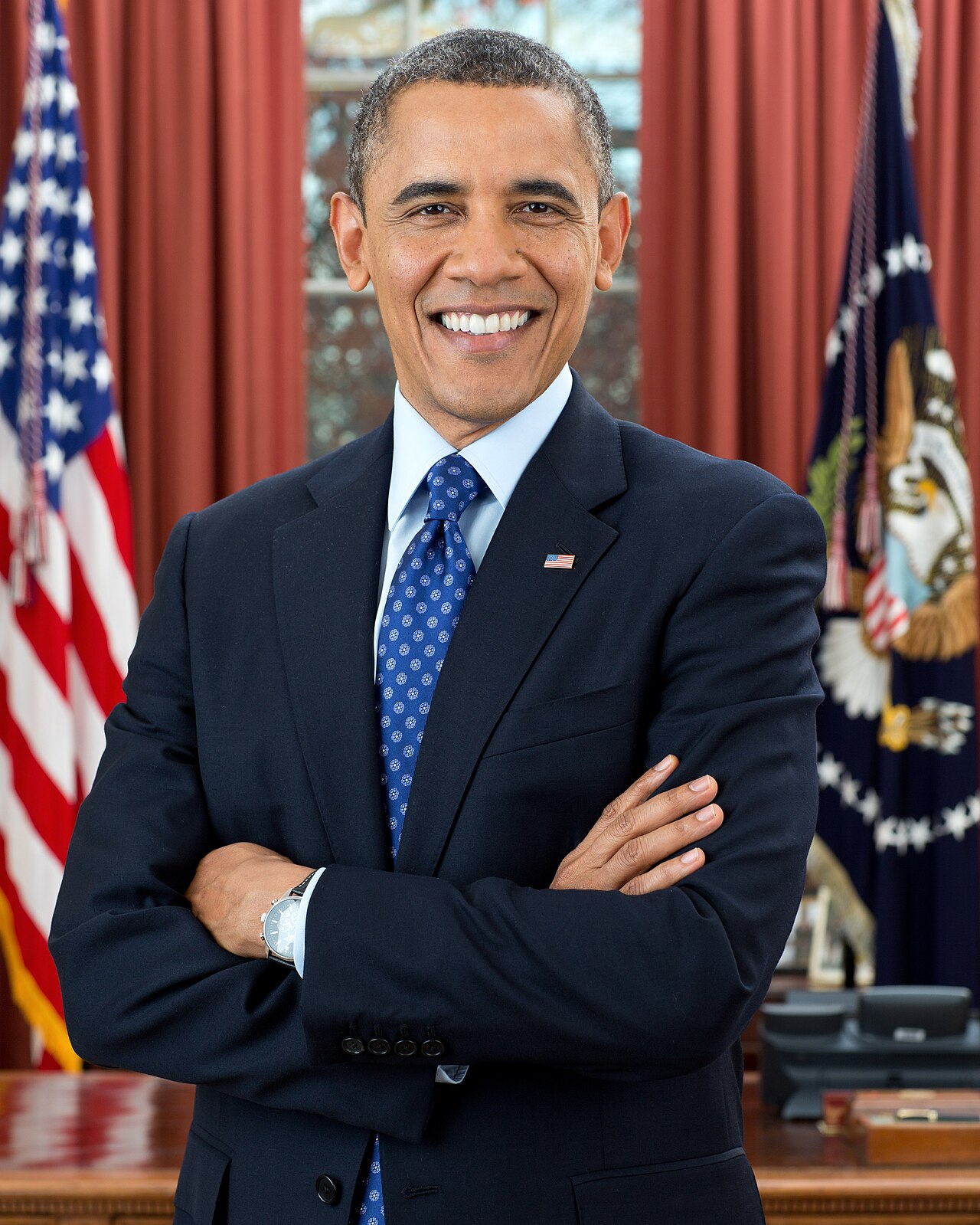 Porträtt av Barack Obama