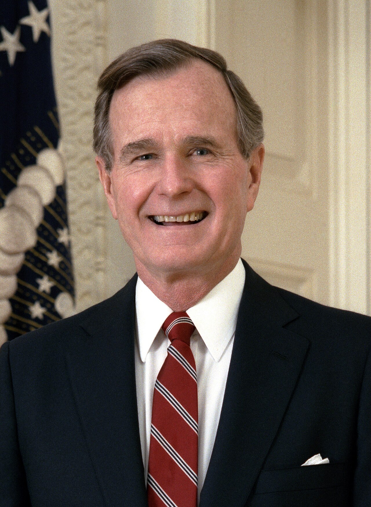 Porträtt av George H. W. Bush